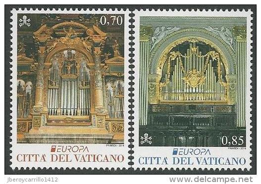 VATICAN/ VATICANO - EUROPA- CEPT 2014-ANNUAL THEME " NATIONAL  MUSIC  INSTRUMENTS""- SET Of 2. - 2014