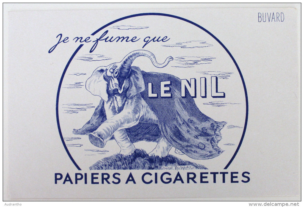 Buvard Papier à Cigarettes Le Nil éléphant Tabac - C