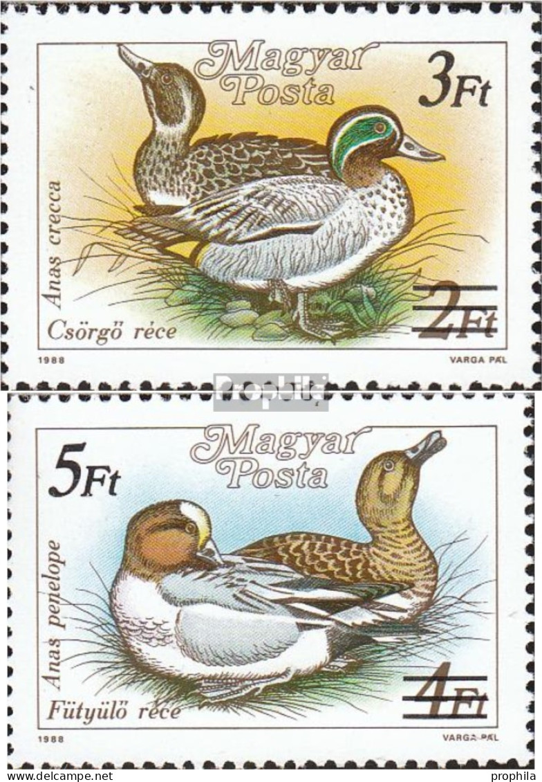 Ungarn 4041-4042 (kompl.Ausg.) Postfrisch 1989 Wildenten - Ungebraucht