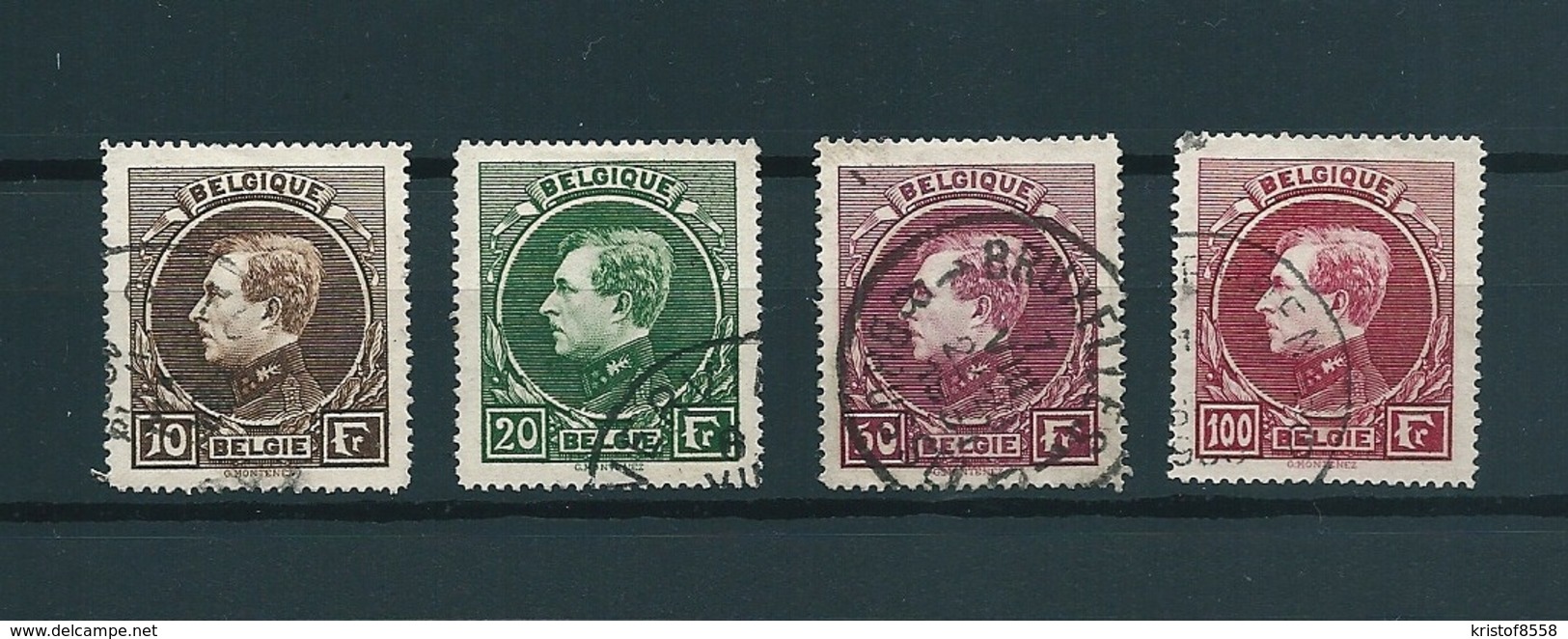 [2813] Zegels 289 - 292 Gestempeld - 1929-1941 Grand Montenez