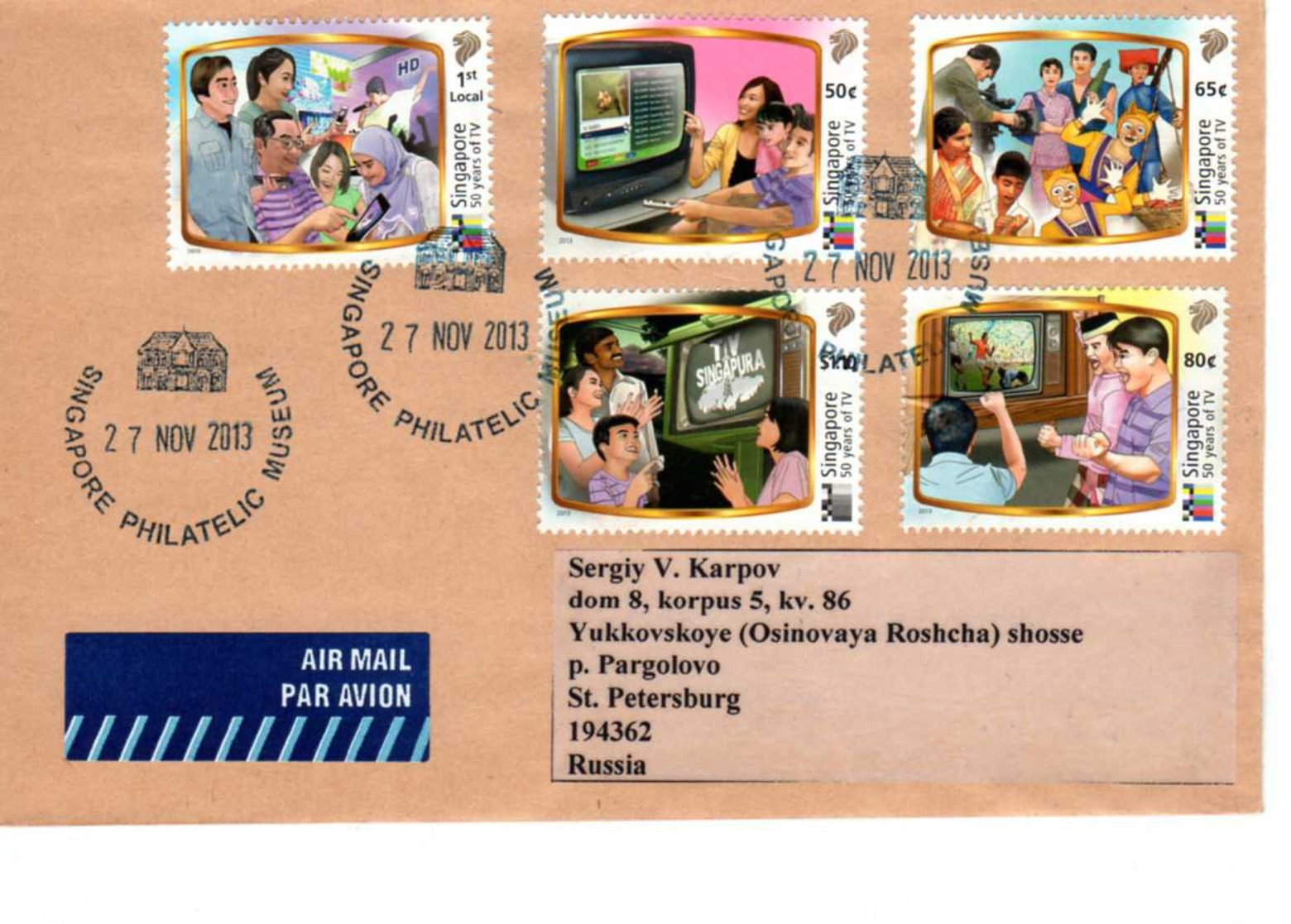 Singapore. 50 Year Of Singapore Television. Cover, 2013. - Singapore (1959-...)