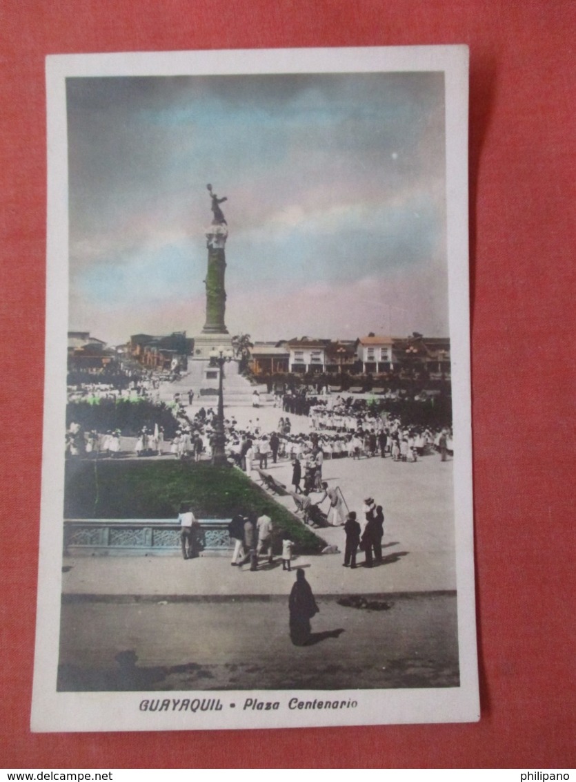 RPPC  Guayaquil Plaza  Centenario 	Guayaquil , Ecuador Ref 3729 - Ecuador