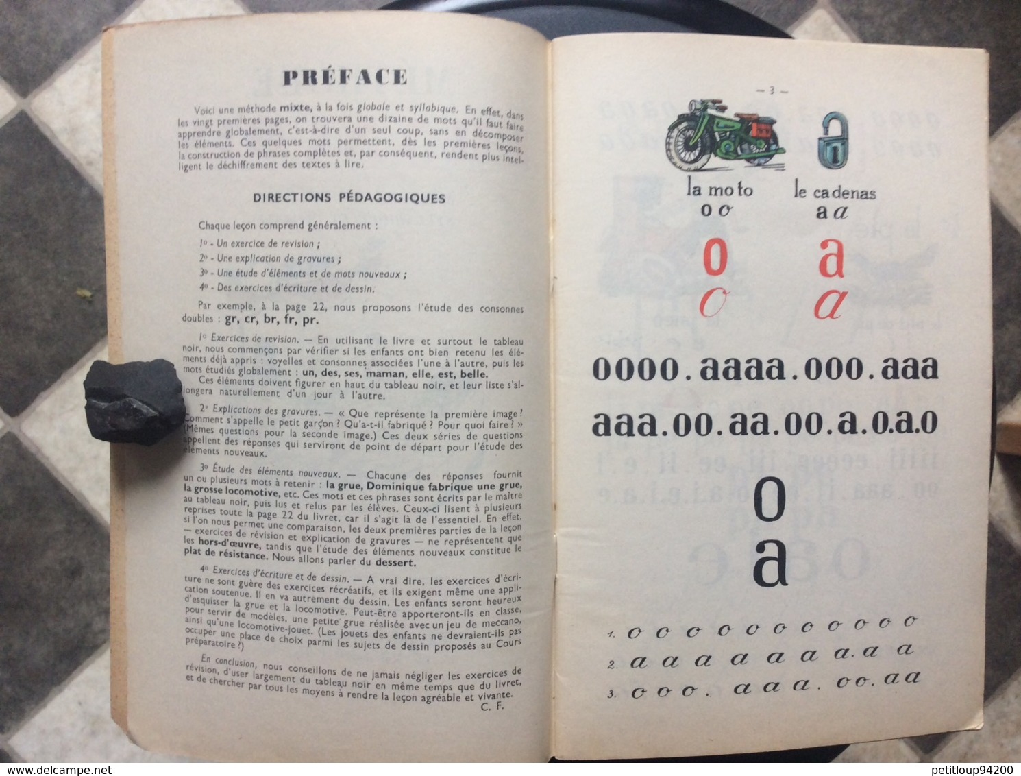 MÉTHODE FRANÇOIS  1er Livret De Lecture  FERNAND NATHAN  Année 1955 - 0-6 Anni