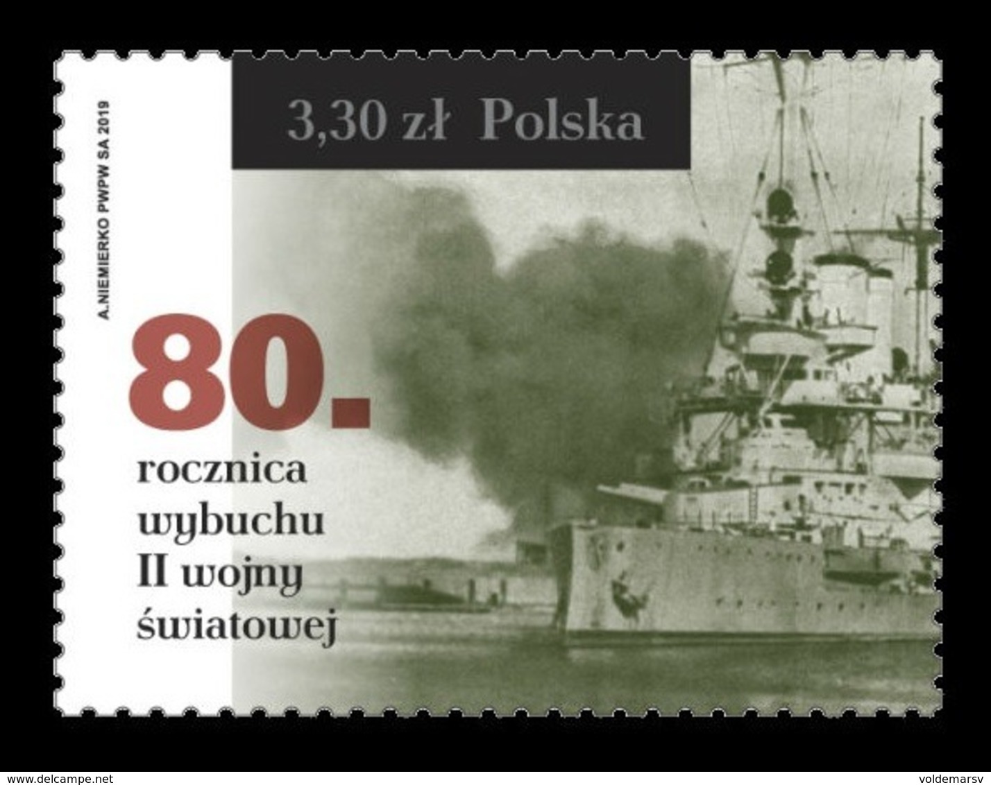 Poland 2019 Mih. 5151 Outbreak Of World War II. Ship MNH ** - Unused Stamps