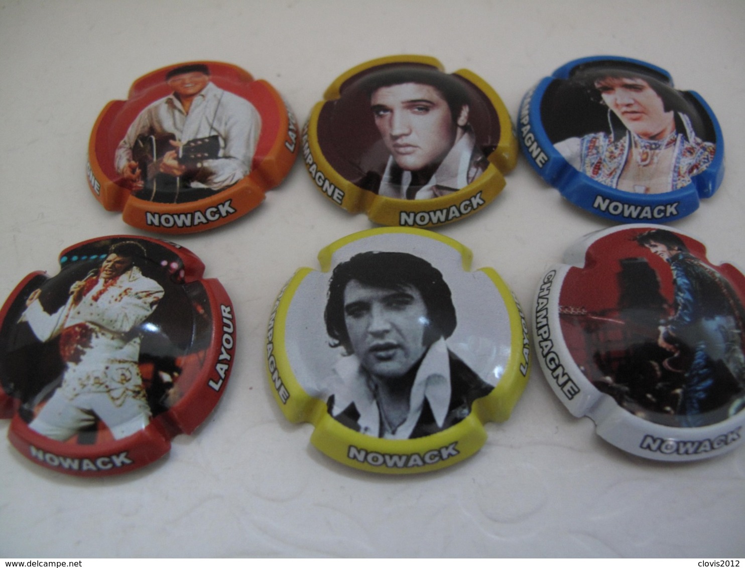 Série De 6 New Capsules Champagne NOWACK LAYOUR, ELVIS PRESLEY - Verzamelingen