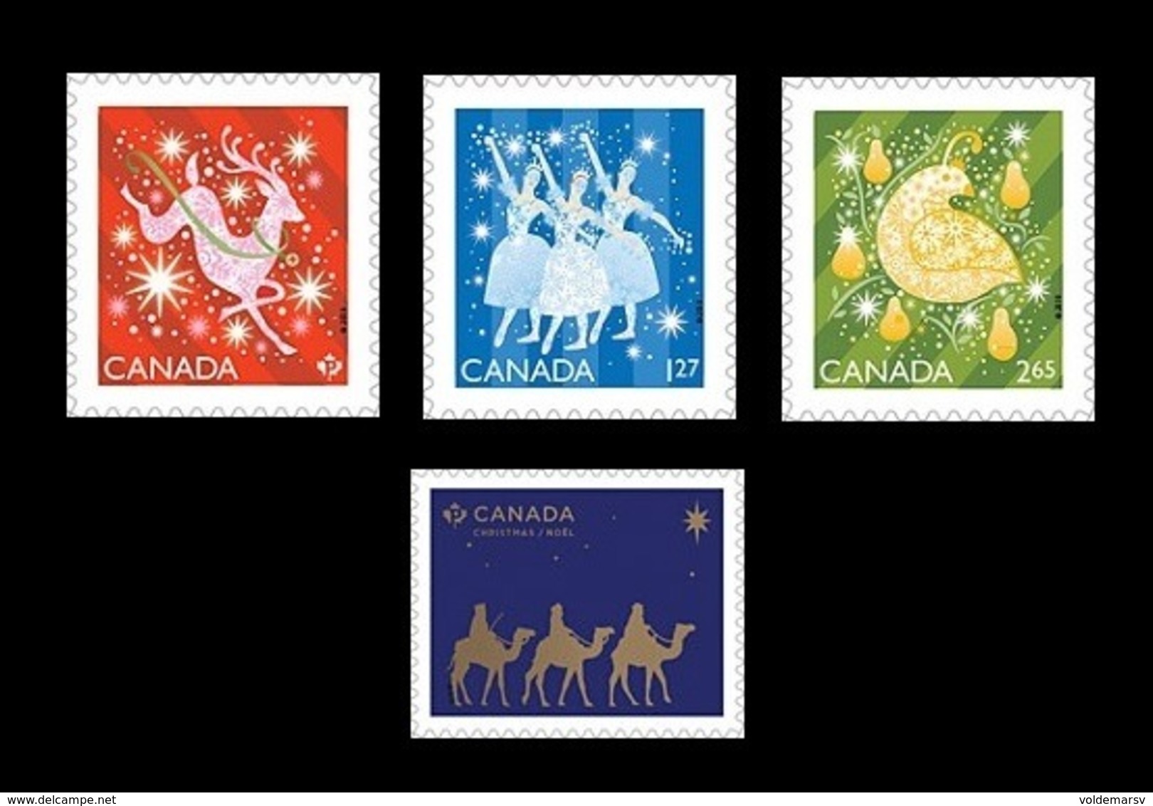 Canada 2019 Mih. 3770/73 Christmas (self-adhesive) MNH ** - Neufs