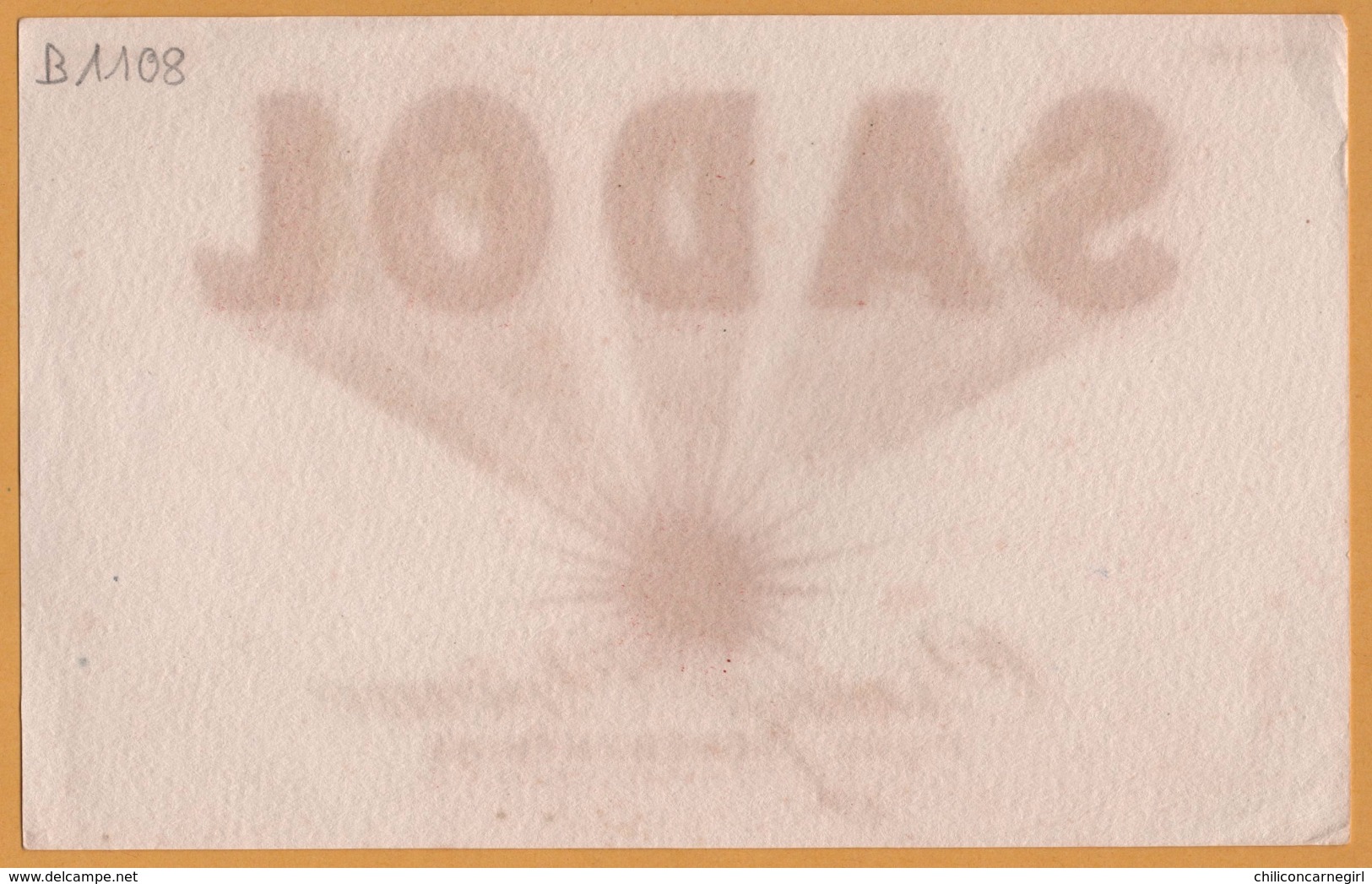 BUVARD Illustré - BLOTTING PAPER - SADOL - Cirage Crème Pure Térébenthine Pour Chaussures - Shoes