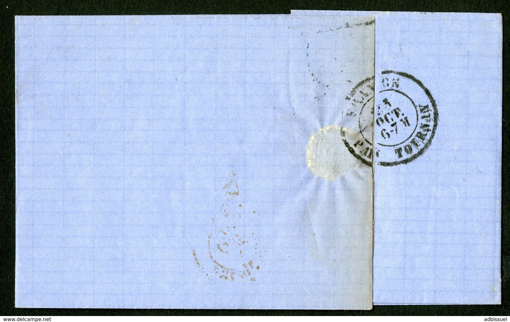 BELGIQUE 1870 TARIF FRONTALIER N° 30 Obl. Pc "363" + C-à-d "TOURNAY 23/10/70" + "PD". Lettre Datée De Warchin - 1869-1883 Léopold II