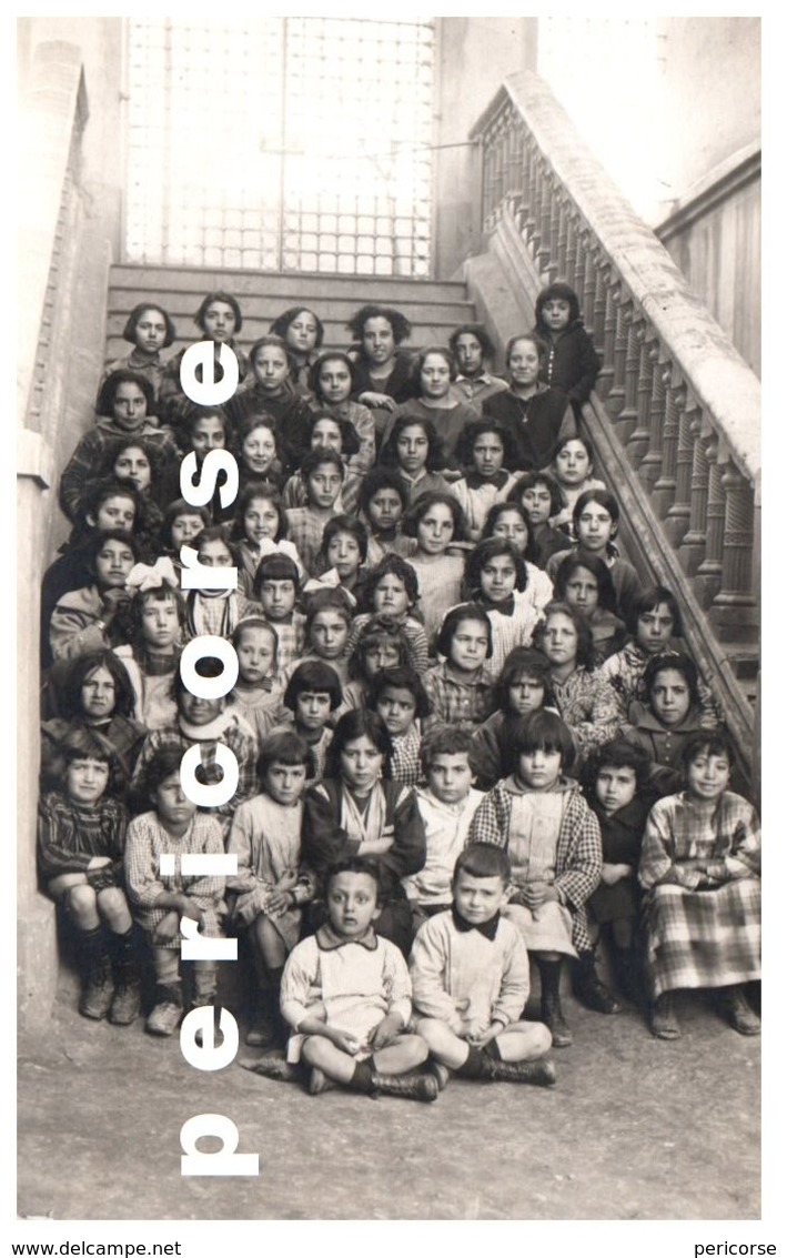 Alger Groupe Scolaire Carte Photo Groupe D'éléves - Enfants