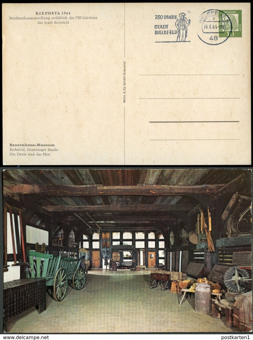 BAUERNHAUS-MUSEUM BIELEFELD Masch-stpl.1964  Bund PP28 C2/001 NGK 15,00 € - Landwirtschaft