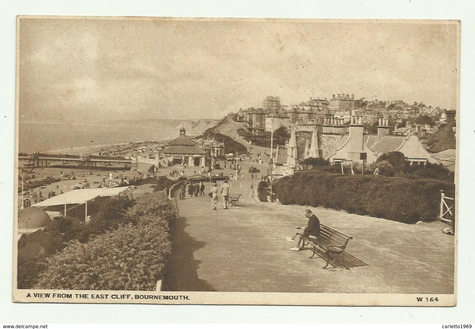 A VIEW FROM THE EAST CLIFF, BOURNEMOUTH   VIAGGIATA FP - Bournemouth (a Partire Dal 1972)