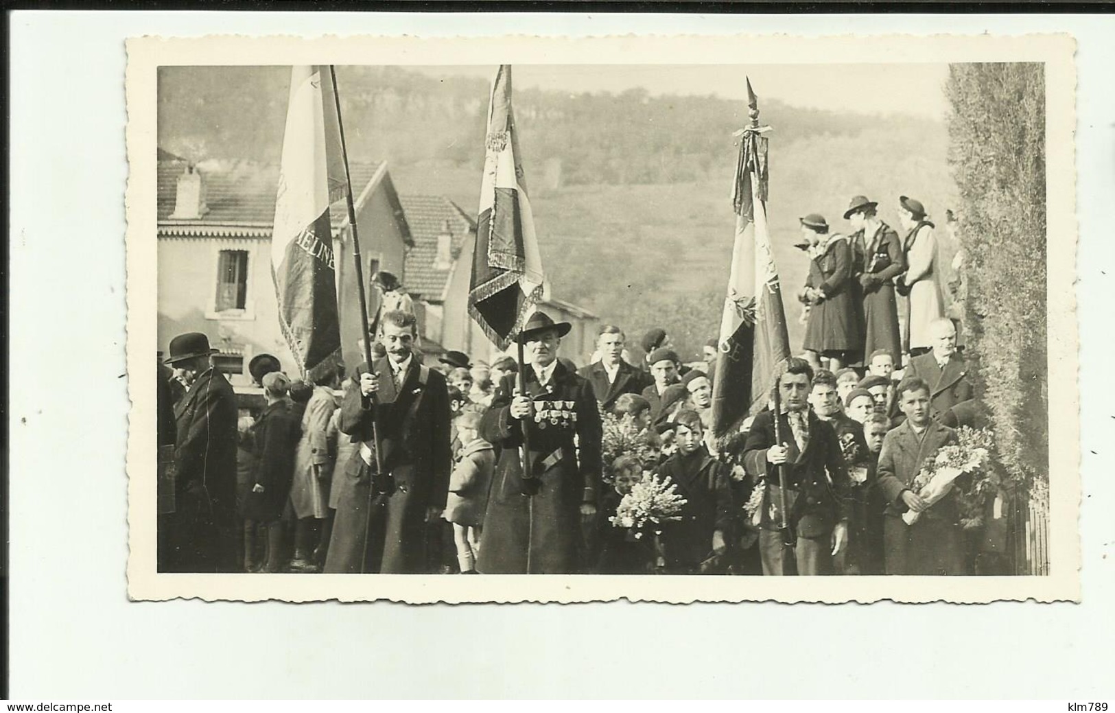 70 - Haute Saone - Echenoz La Meline - Carte Photo - Procession Patriotique  - Animée - - Otros & Sin Clasificación