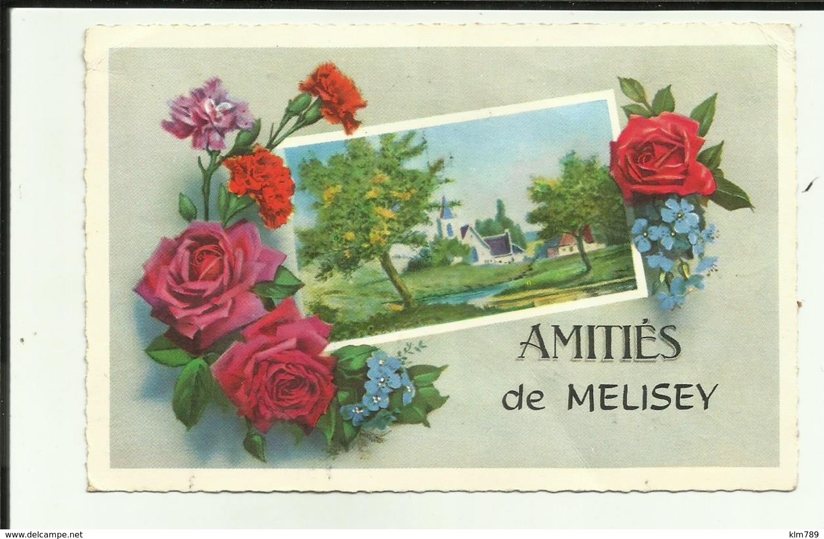 70 - Haute Saone - Amitiés  De Melisey - Fantaisie - Roses - Oeillets - - Otros & Sin Clasificación