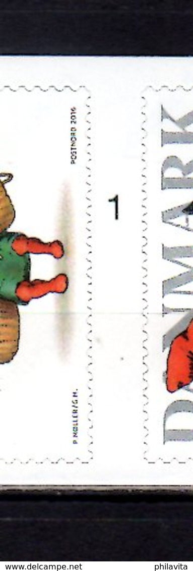 2016 Denmark Pixie Dwarfs Zwerge Christmas  Cylinder 1 Rare Booklet MNH** Fairy Tales, Cats, Dogs, MiNr. 1904 - 1908 - Nuovi