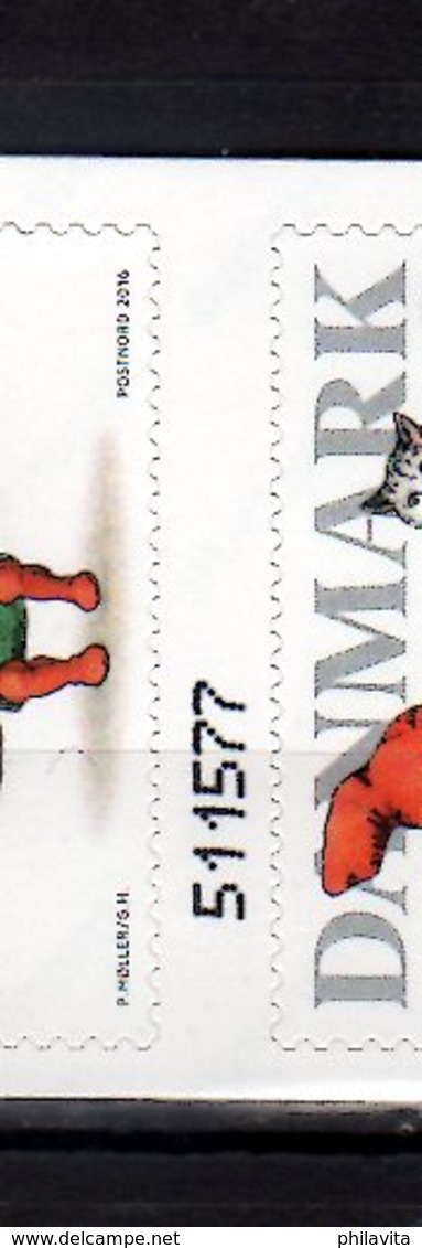 2016 Denmark - Pixie Dwarfs Zwerge Christmas - Running Number Rare Booklet MNH** Fairy Tales, Cats MiNr. 1904 - 1908 - Nuovi