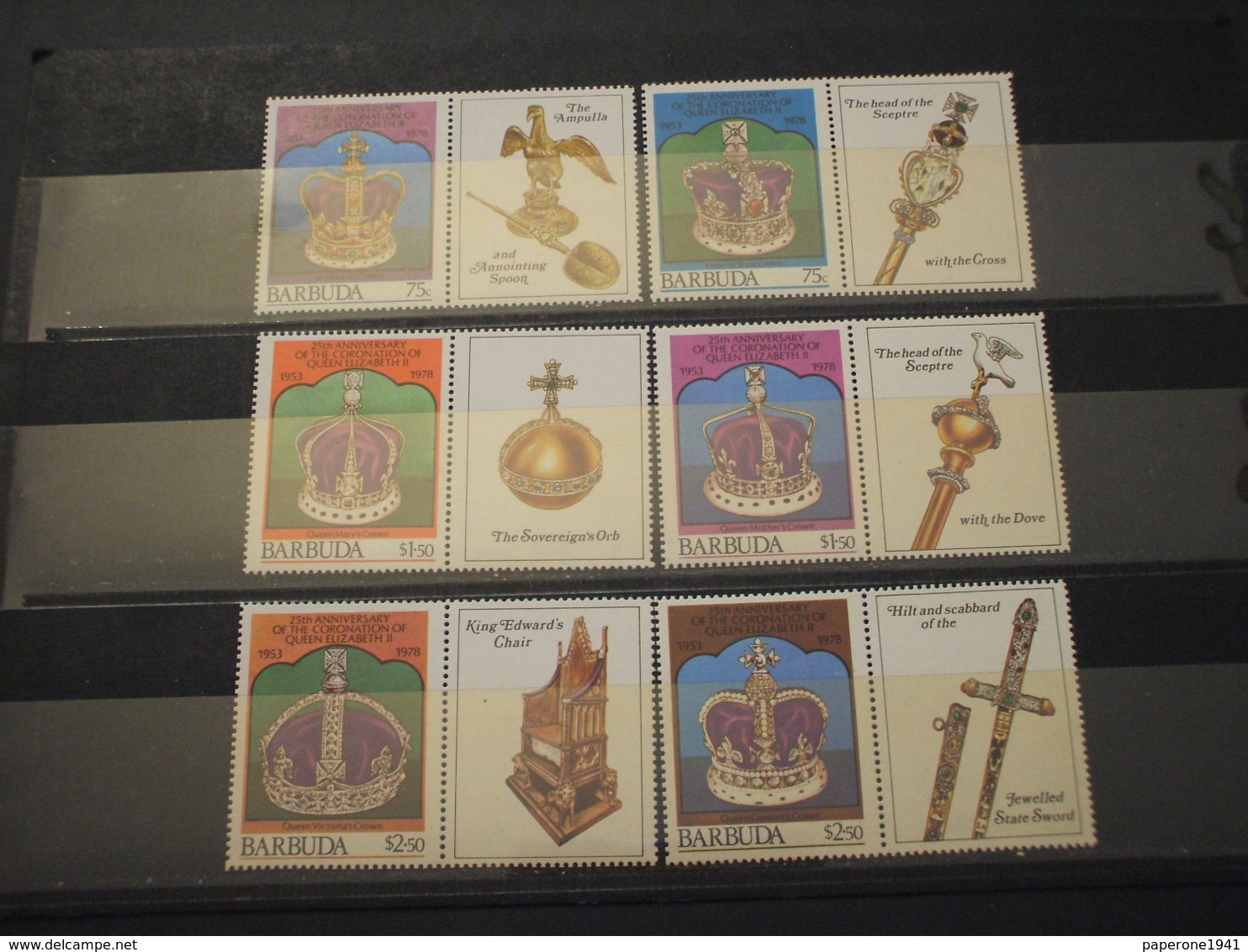 BARBUDA . 1978 INCORONAZIONE 6 VALORI - NUOVI(++) - Antigua And Barbuda (1981-...)