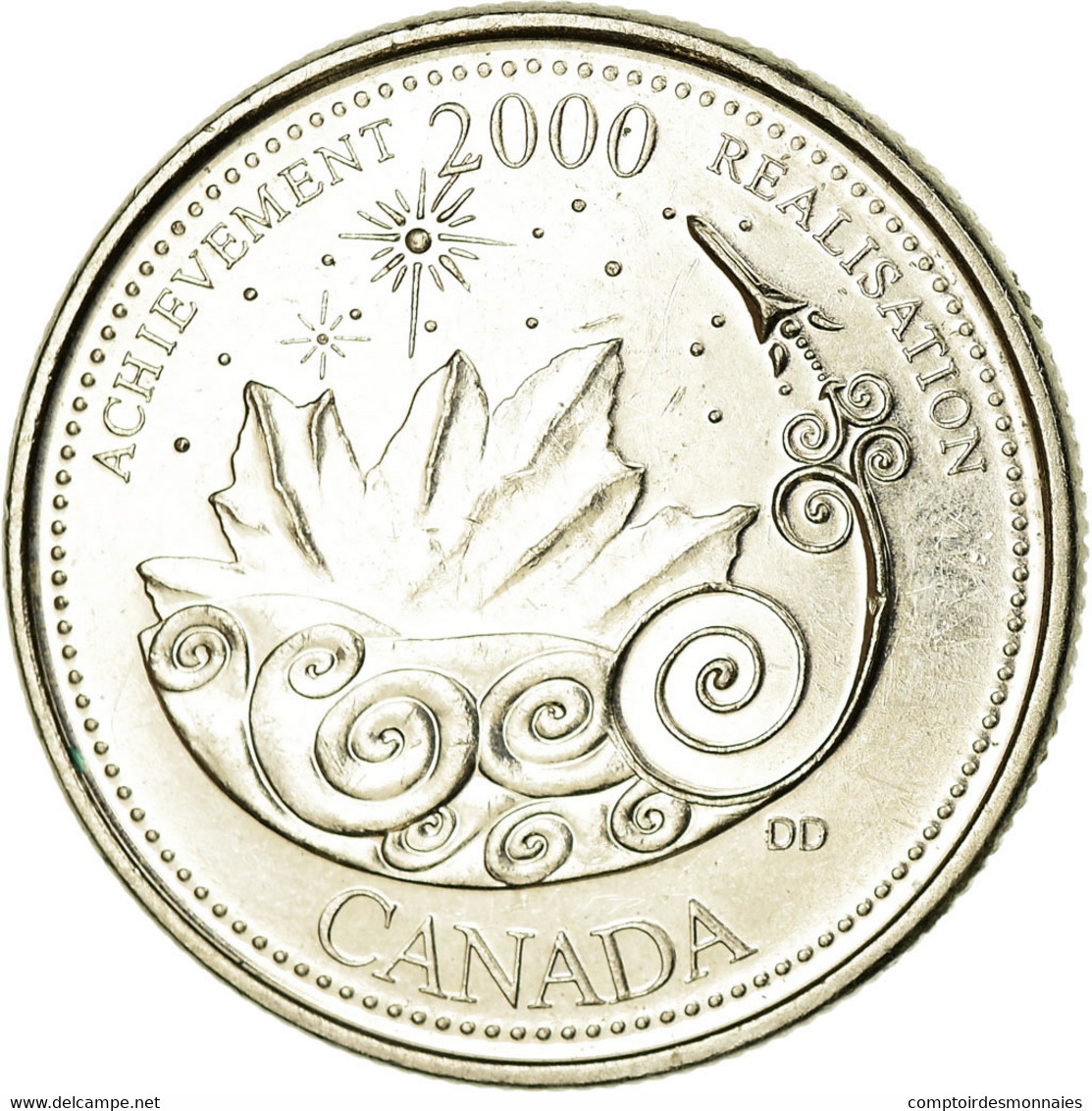 Monnaie, Canada, Elizabeth II, 25 Cents, 2000, Royal Canadian Mint, Ottawa, SUP - Canada