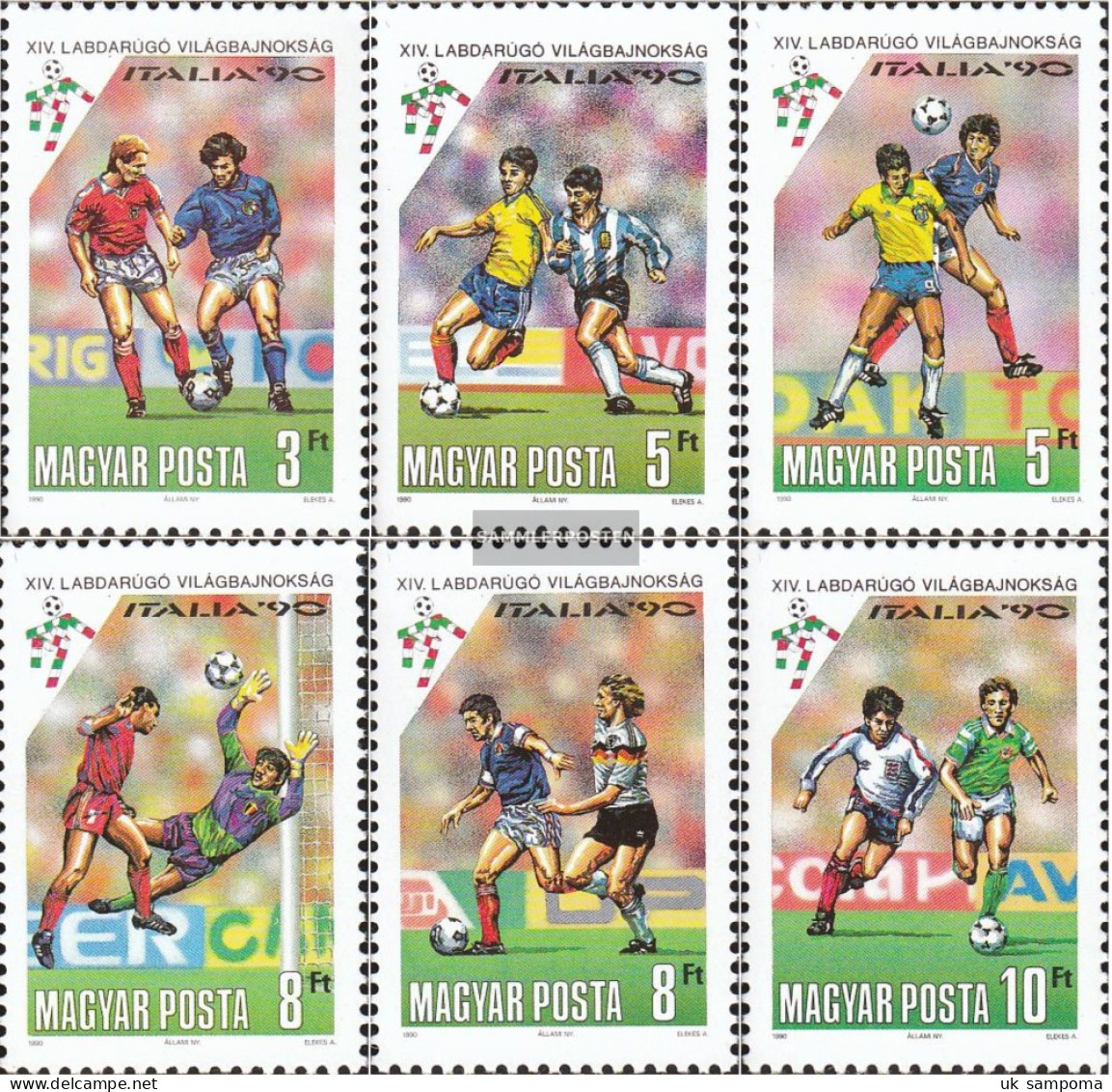 Hungary 4087A-4092A (complete Issue) Unmounted Mint / Never Hinged 1990 Football-WM In Italy - Unused Stamps