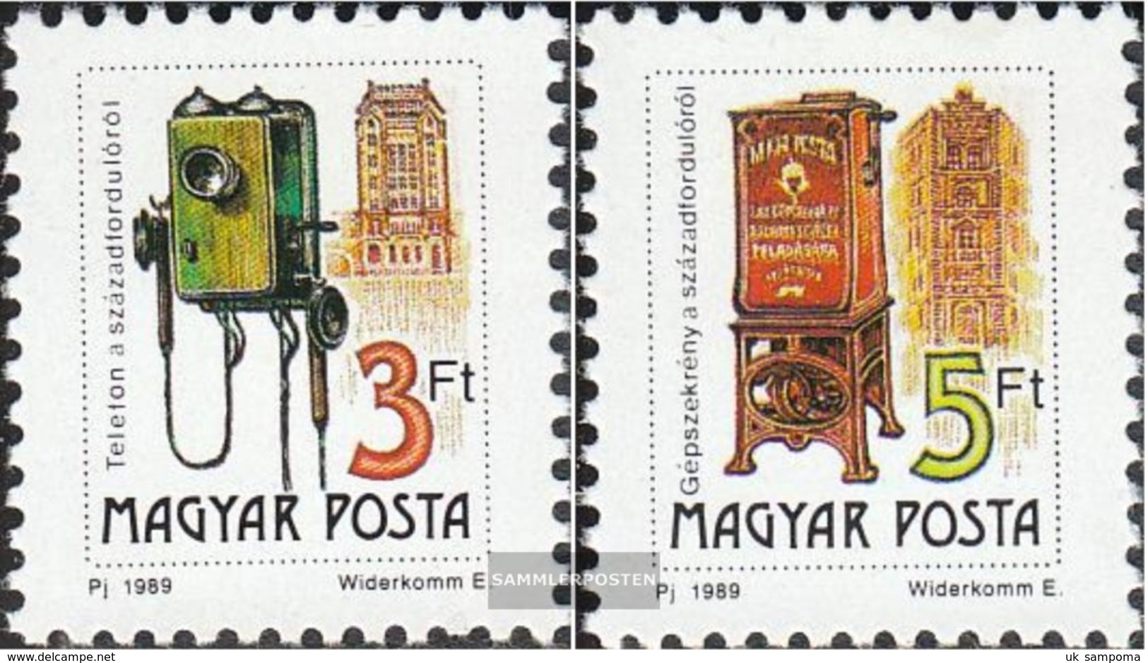 Hungary 4067I A-4068I A (complete Issue) Unmounted Mint / Never Hinged 1990 Postal Service - Unused Stamps
