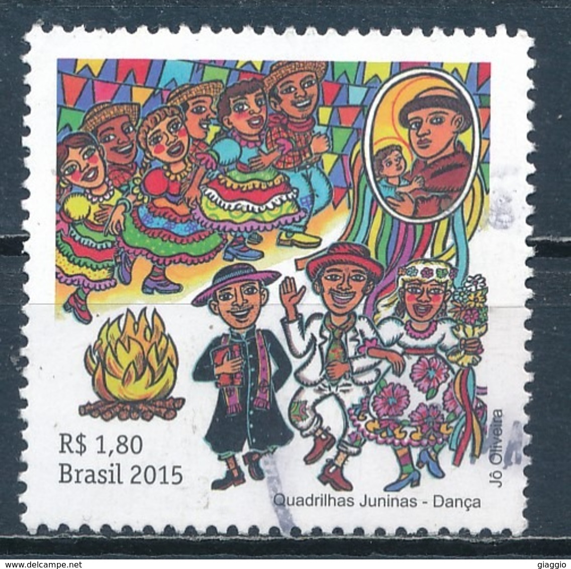 °°° BRASIL - CHRISTMAS - 2015 °°° - Used Stamps