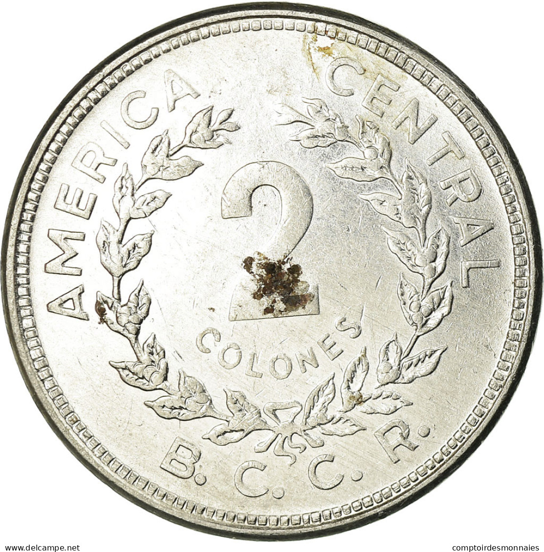 Monnaie, Costa Rica, 2 Colones, 1982, TB+, Stainless Steel, KM:211.1 - Costa Rica