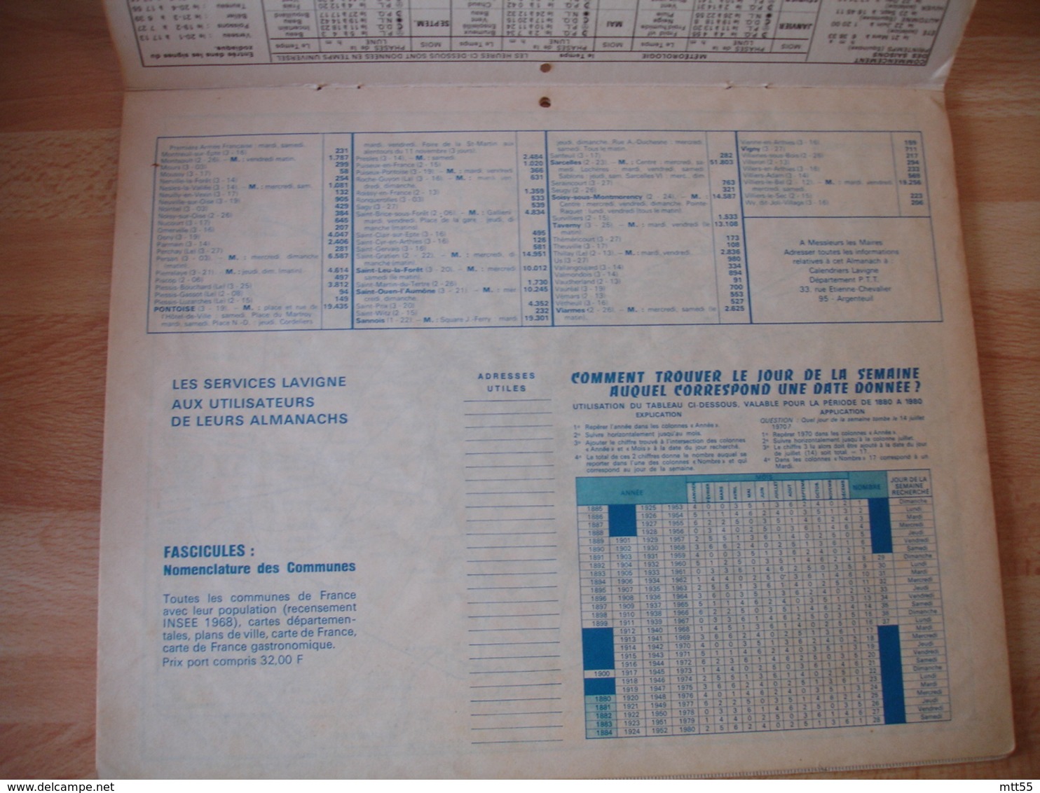 Petanque Cannescalendrier Almanach Ptt P T T 1959 Oberthur - Grand Format : 1941-60