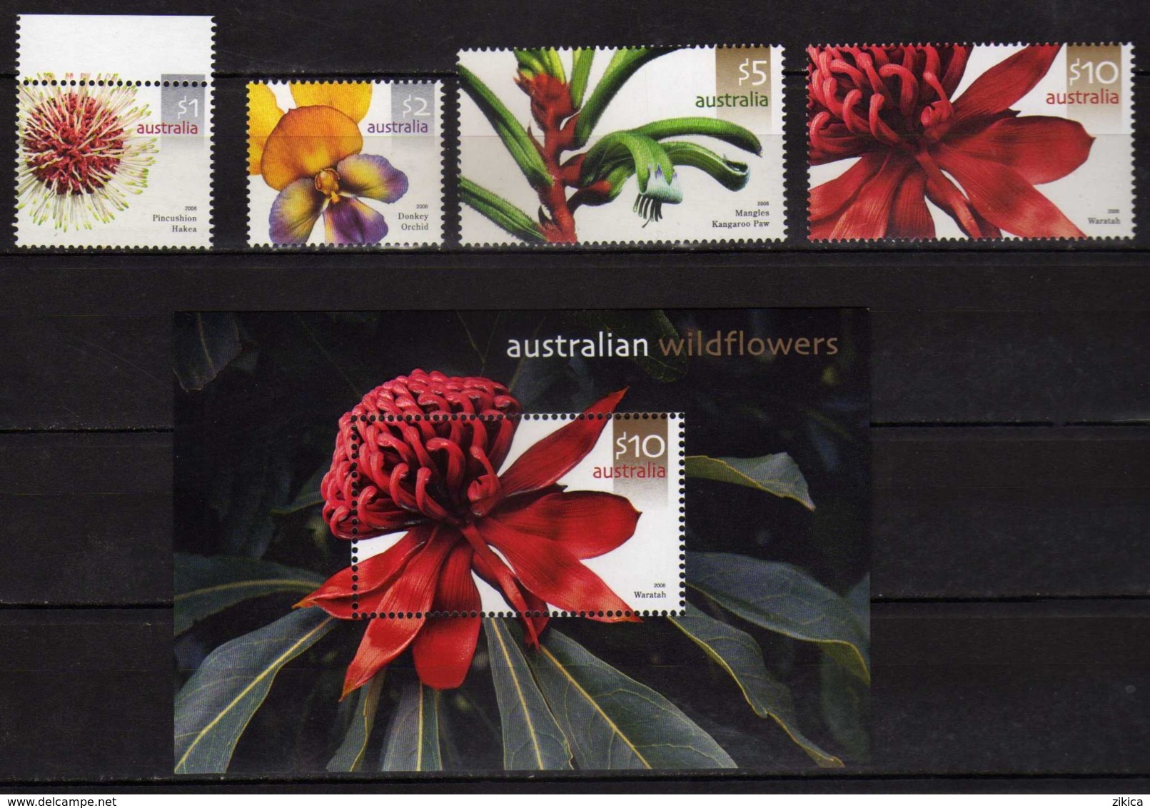 Australia 2006 Australian Wildflowers.flowers.orchids.stamps And S/S - Mint. MNH - Mint Stamps