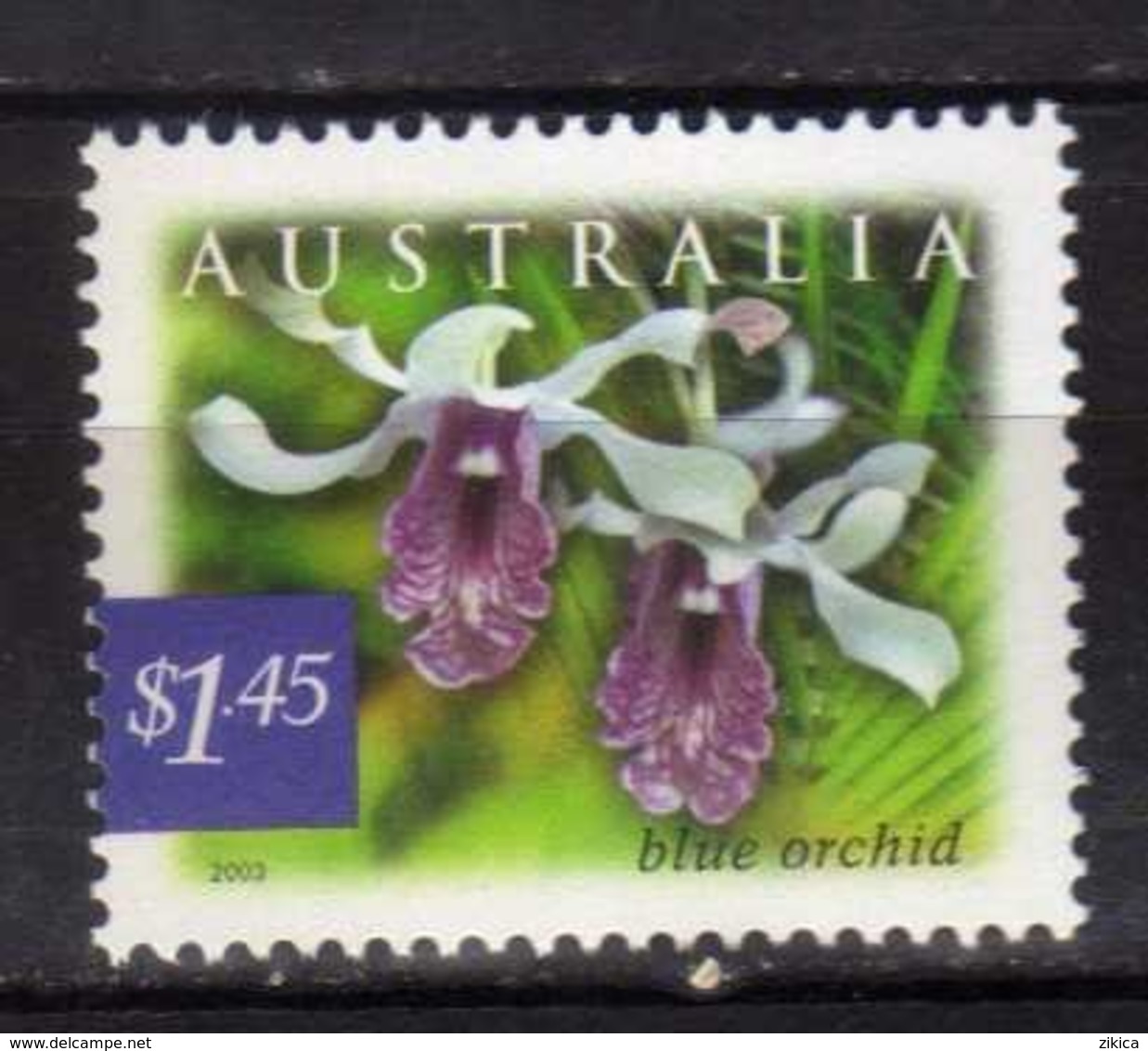 Australia 2003 Nature Of Australia - Rainforests - Blue Orchid.Flora/Flowers/Orchids. Mint,MNH - Ongebruikt