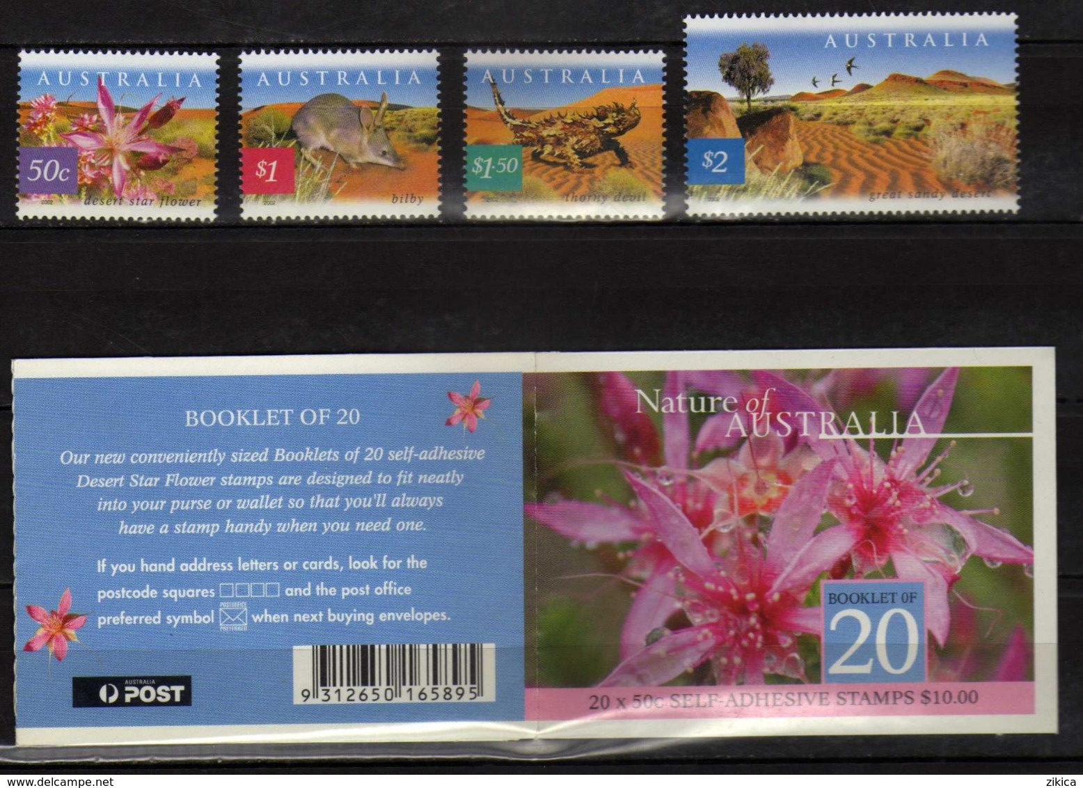 Australia 2003 Nature Of Australia.Flower.stamps & Booklet ( 20 X 50 Cents Self Adhesive Stamp ).MINT.MNH - Ongebruikt