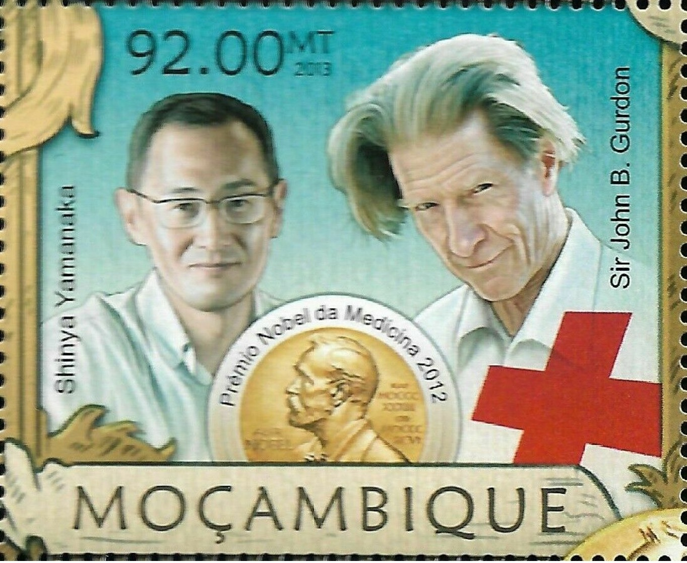 Mozambique Shinya Yamanaka John Gurdon Nobel Prize Medicine 1v Stamp Michel:6411 - Other & Unclassified