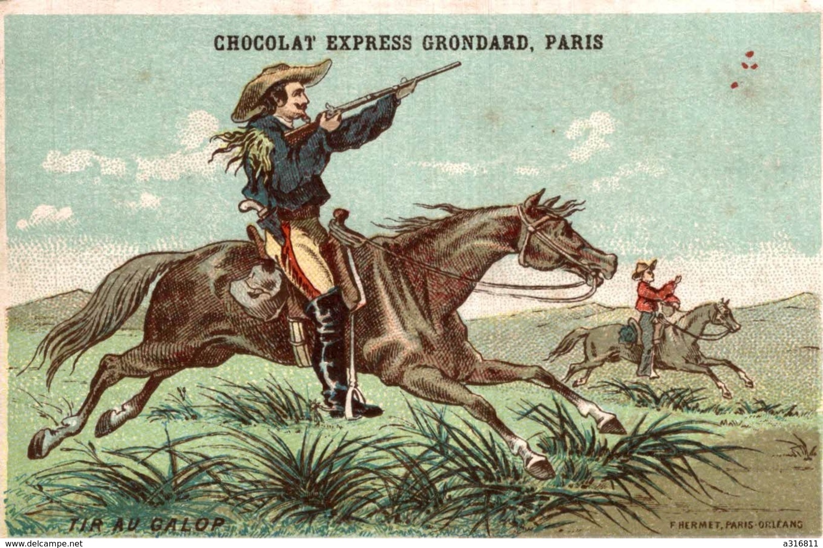 Chocolat Express Grondard  TIR AU GALOP - Otros & Sin Clasificación