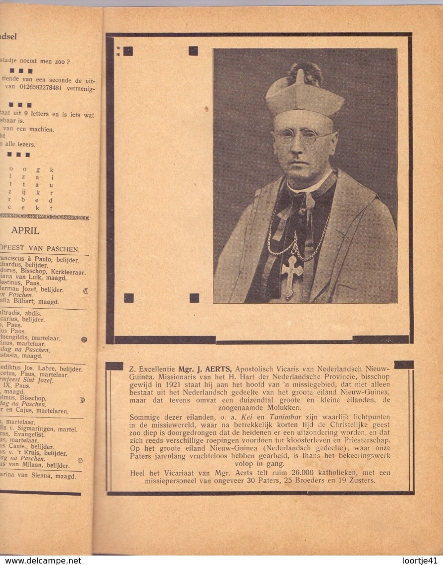 Almanak Van OLVr Van Het H. Hart - Missionarissen Borgerhout - 1934 - Autres & Non Classés