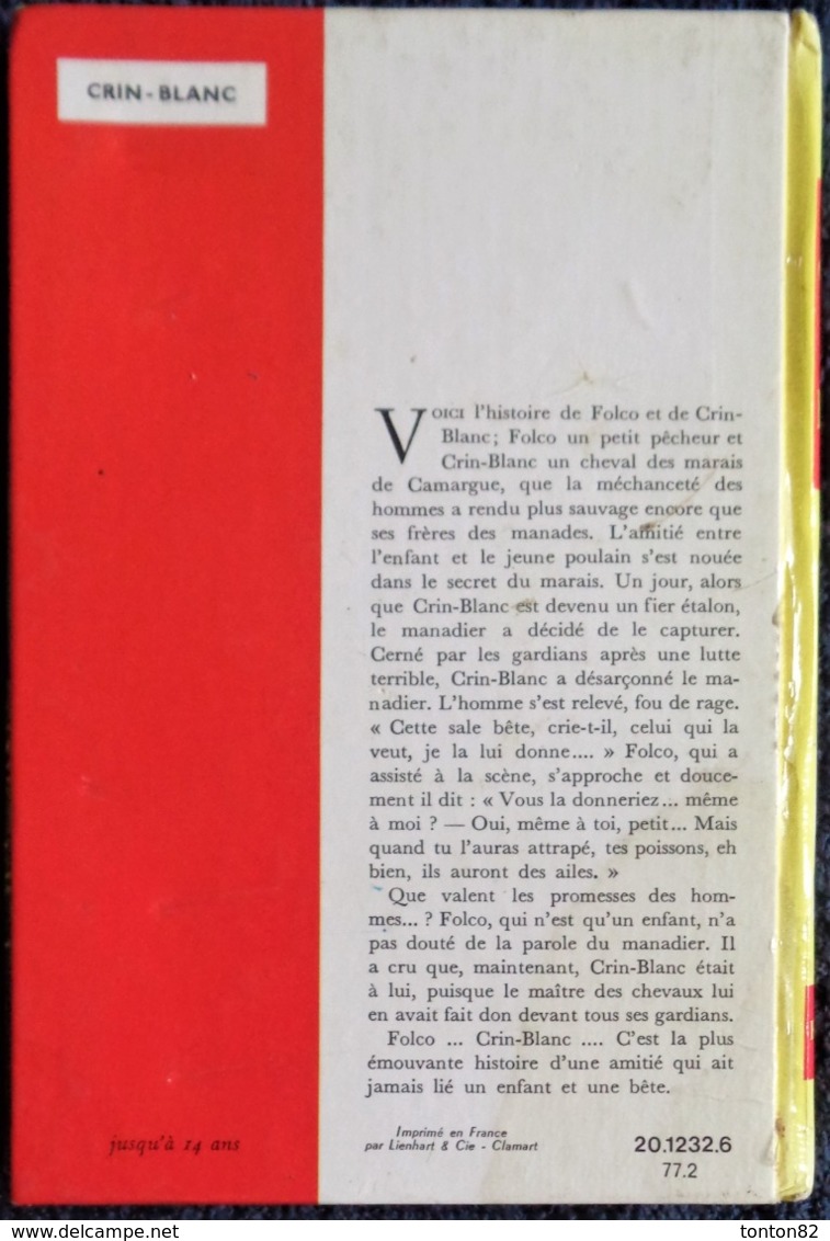 René Guillot - Crin Blanc - Idéal Bibliothèque - ( 1977 ) . - Ideal Bibliotheque