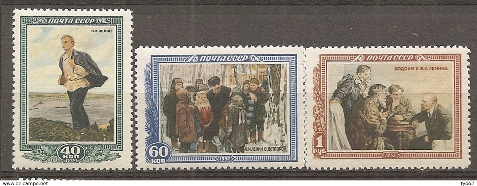 RUSSIE -  Yv N°  1599 à 1601  *  Lénine  Cote  16,5 Euro  BE  2 Scans - Neufs