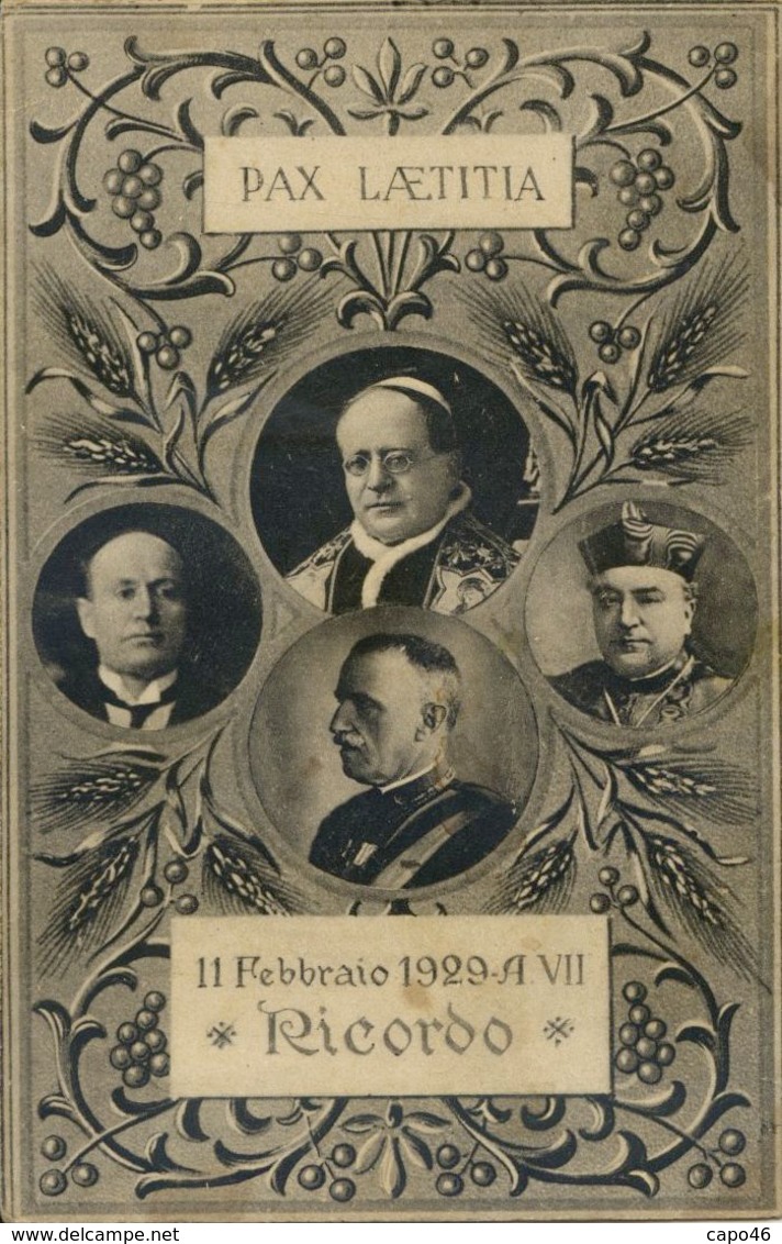 CV 93 - 11 FEBBRAIO 1929 - RICORDO - Storia