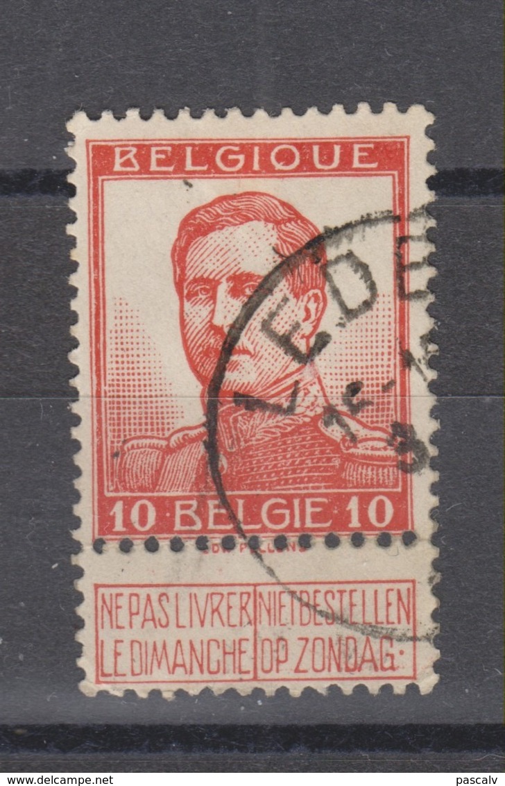 COB 118 Oblitération Centrale LEDE - 1912 Pellens