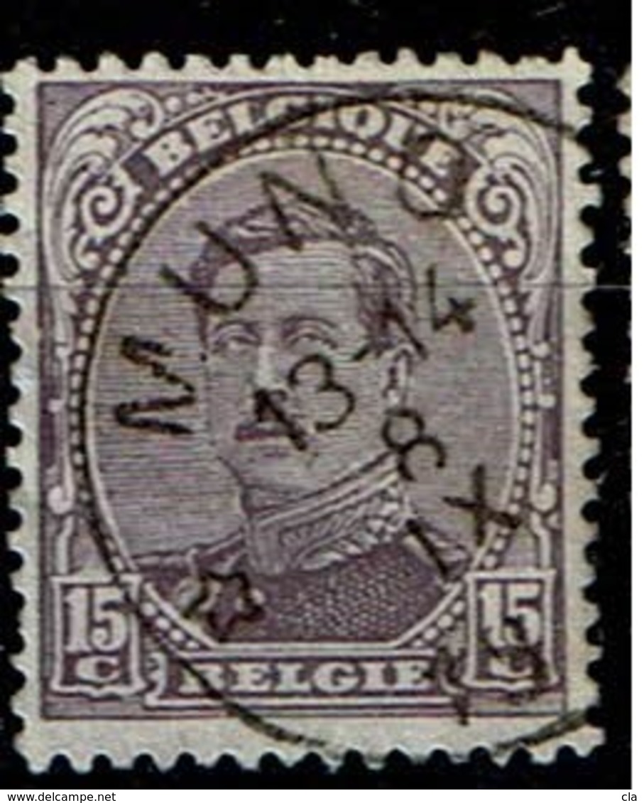 139A  Obl Relais Muno - 1915-1920 Albert I