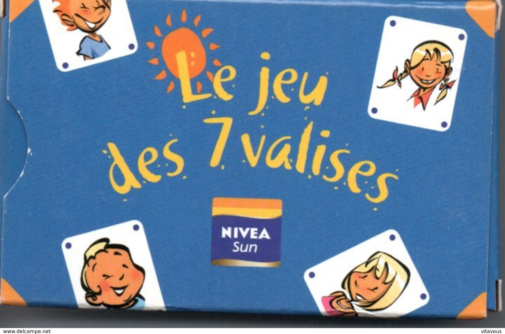 Jeu  Des 7  VALISES 32 Cartes Publicitaire Nivéa Sun - Playing CardsTBE - 32 Cartes