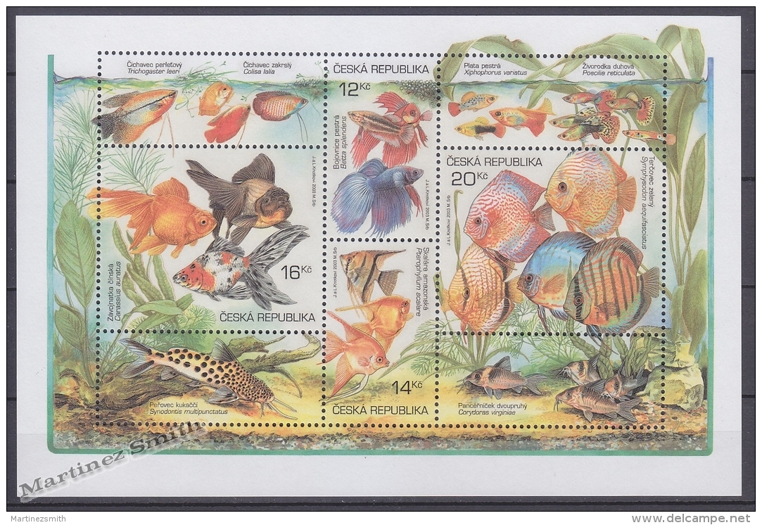 Czech Republic - Tcheque 2003 Yvert BF 17 - Fauna - Aquarium Fish - MNH - Unused Stamps