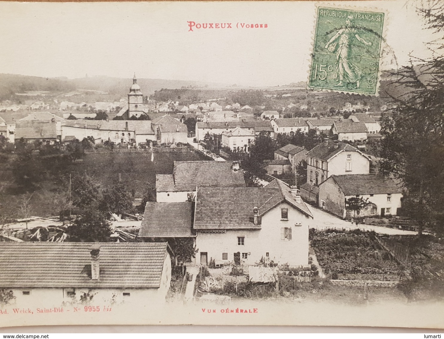 CPA Dpt 88 - Pouxeux (Vosges) - Vue Générale - 1900 ( livraison Gratuit pour la France)