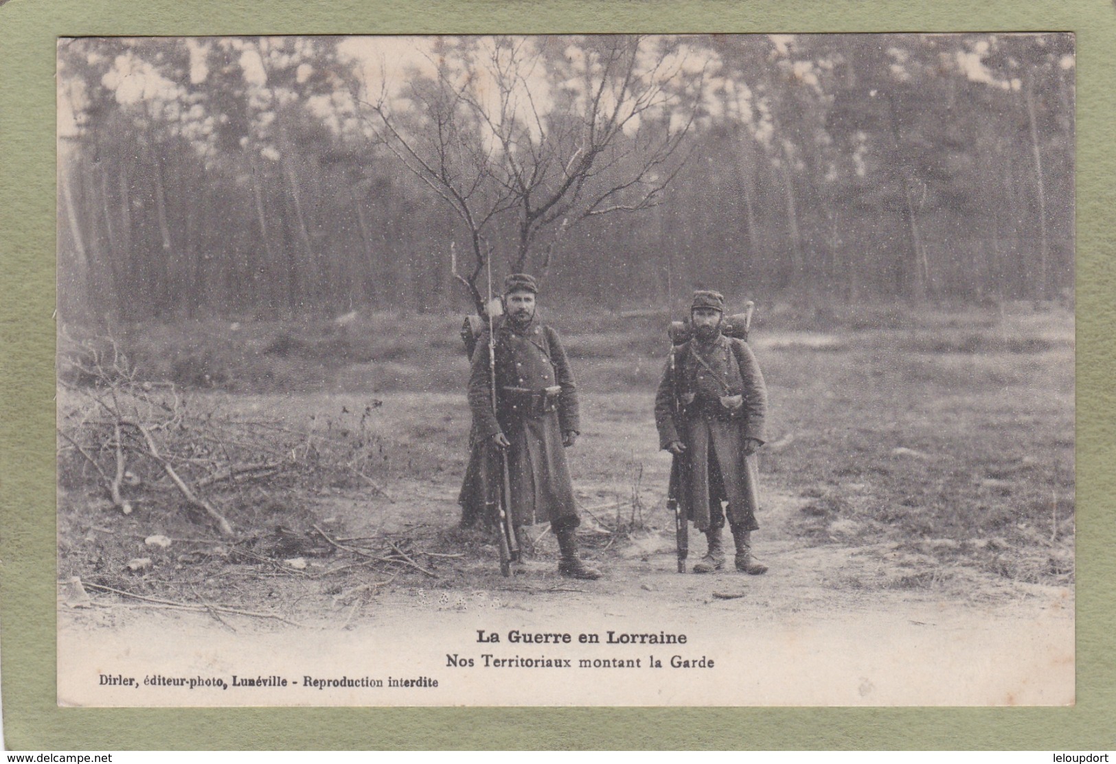 GUERRE EN LORRAINE NOS TERITORIAUX MONTANT LA GARDE - Guerre 1914-18