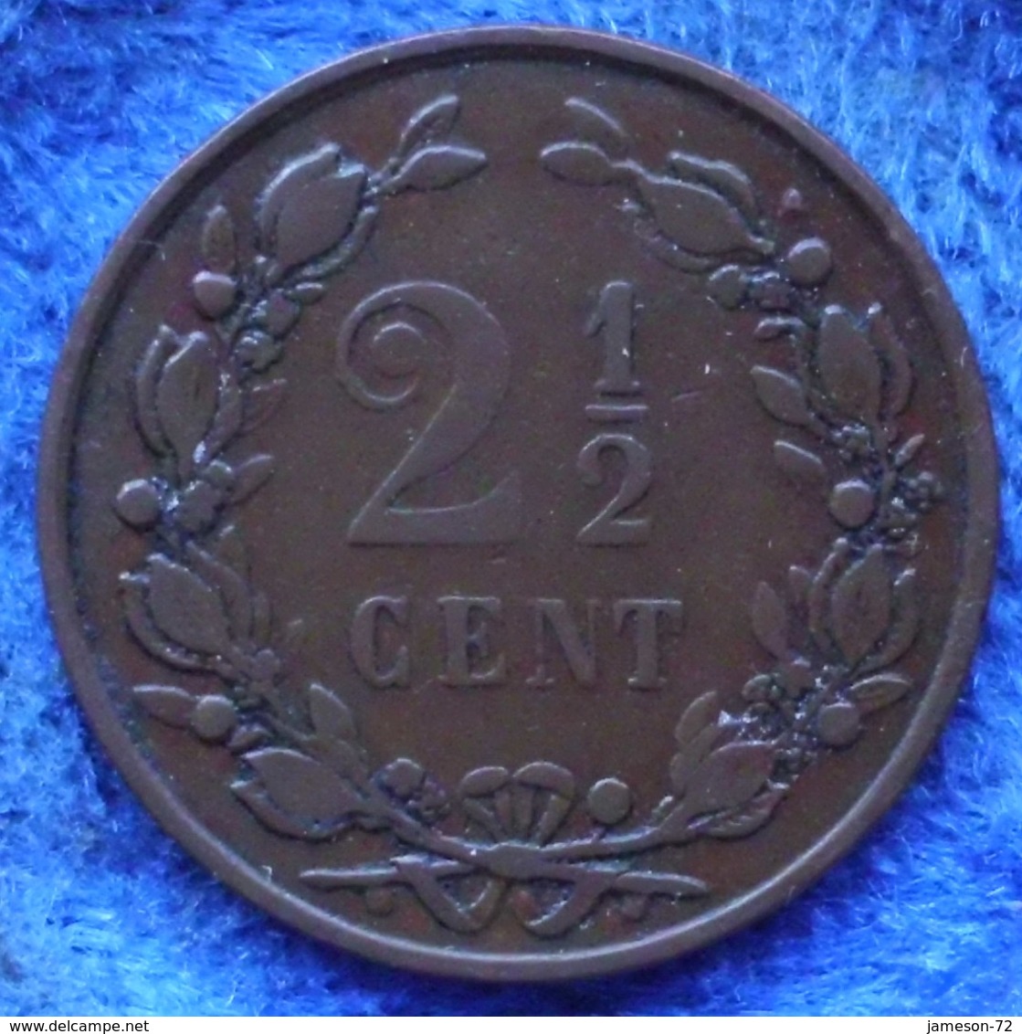 NETHERLANDS - 2-1/2 Cents 1881 KM# 108.1 Willem III (1849-90) - Edelweiss Coins - Unclassified