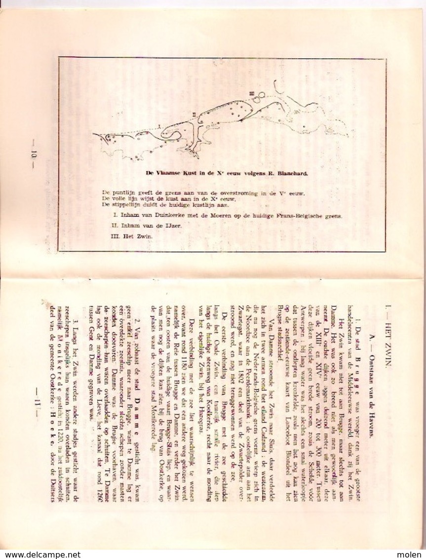 HET VLAAMSE POLDERLAND EN DE KUST ©1948 24p Oostende Nieuwpoort Blankenberge Zeebrugge Brugge Geschiedenis Heemkunde R56 - Geschichte