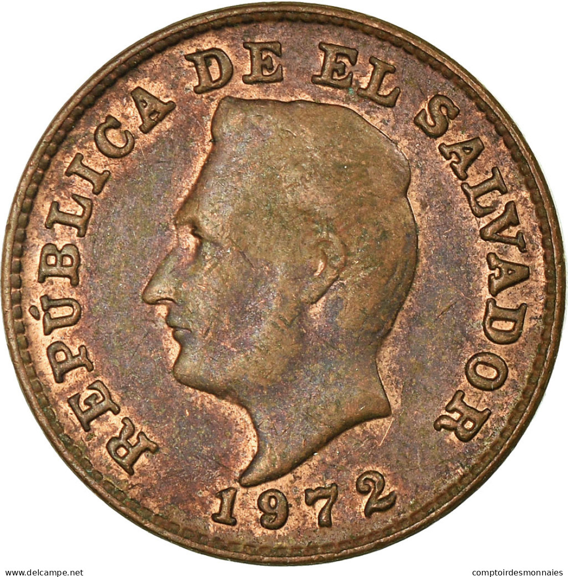 Monnaie, El Salvador, Centavo, 1972, British Royal Mint, TTB, Bronze, KM:135.1 - El Salvador