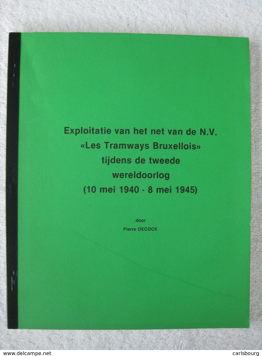 MIVB STIB Tramways De Bruxelles Brussel – Pierre Decock - OE 1982 – Zeldzam - Autres & Non Classés