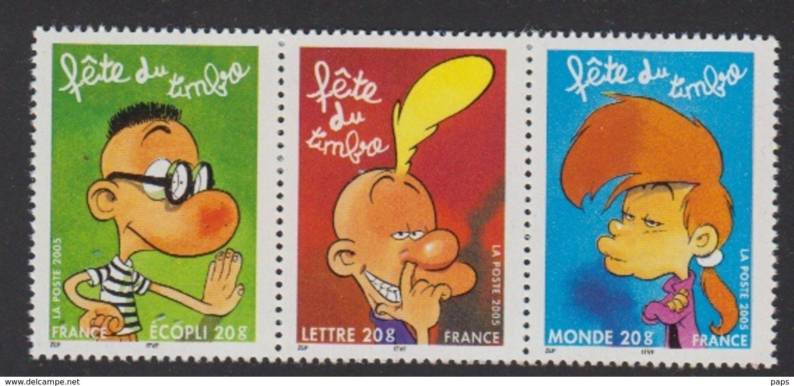 2005-N°T3751a** MANU TITEUF NADIA.TRYPTIQUE(3752+3751 A+3753) - Unused Stamps