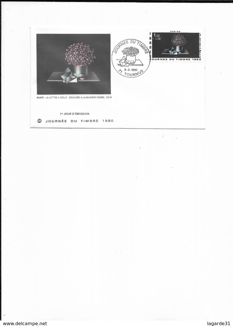 8 Et 9 Mars 1980 Livret Journée Nationale Du Timbre Tournus   + Bloc 6 Timbres + Carte Et Enveloppe 1er Jour - Manuscrits