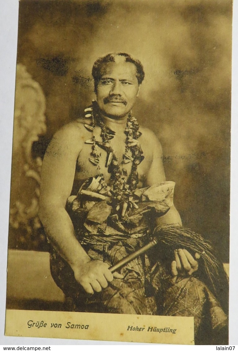 C. P. A. : Grusse Von SAMOA, Hoher Häuptling, High Chief, RARE - Samoa