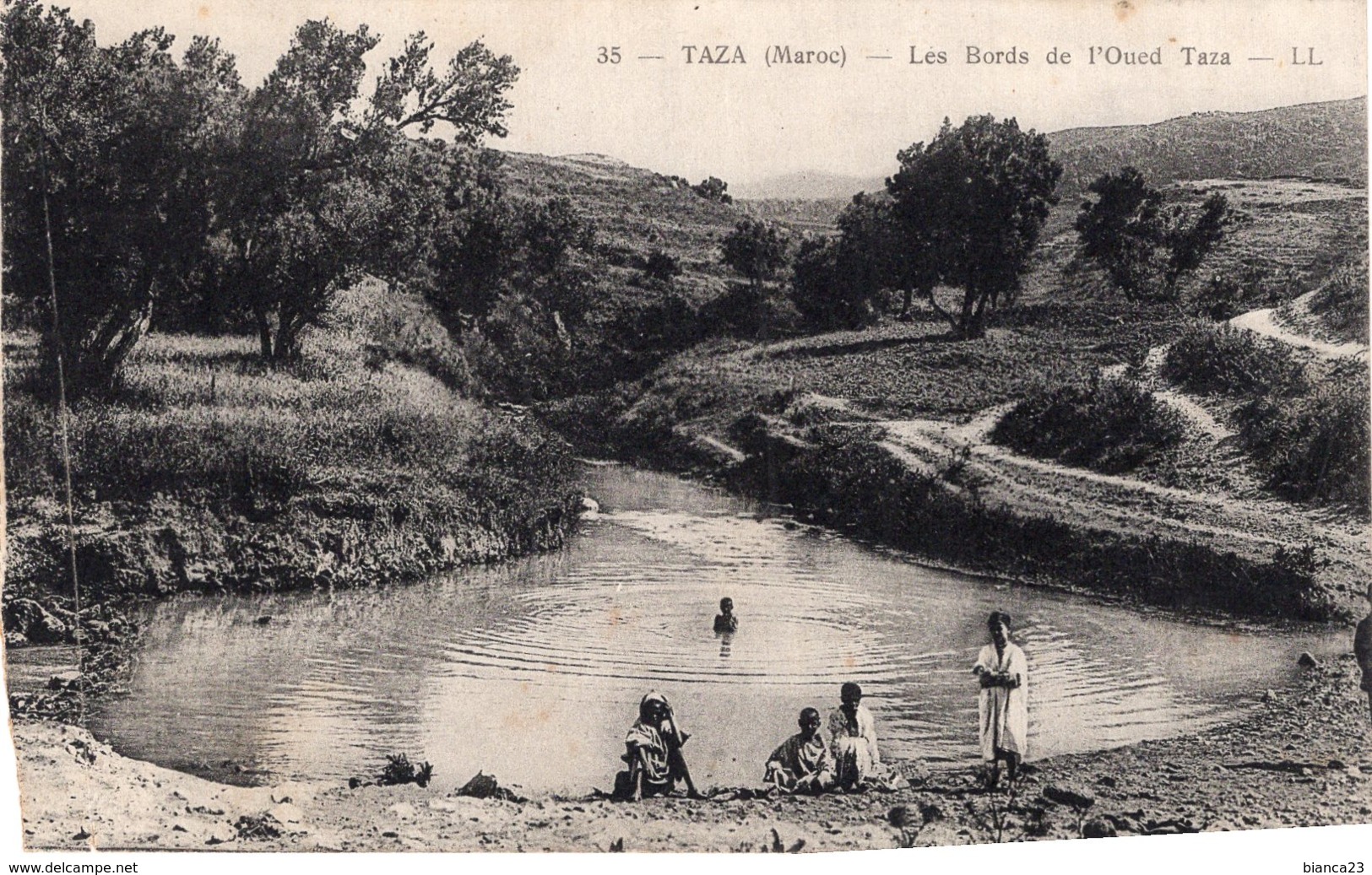 B61435 Cpa Taza - Les Bords De L'Oued Taza - Autres & Non Classés