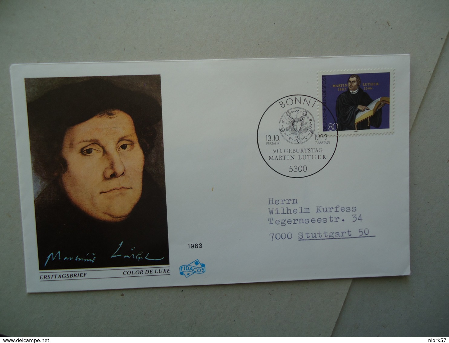 GERMANY FDC  COVERS 1983  MARTIN LUTHER - Martin Luther King